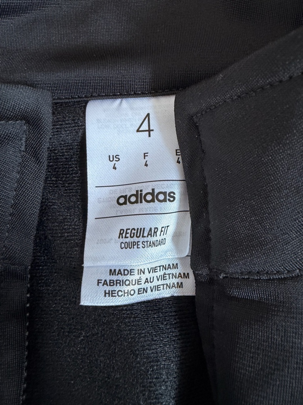 adidas Girls Black Regular Fit Track Set - Picture 3 of 6